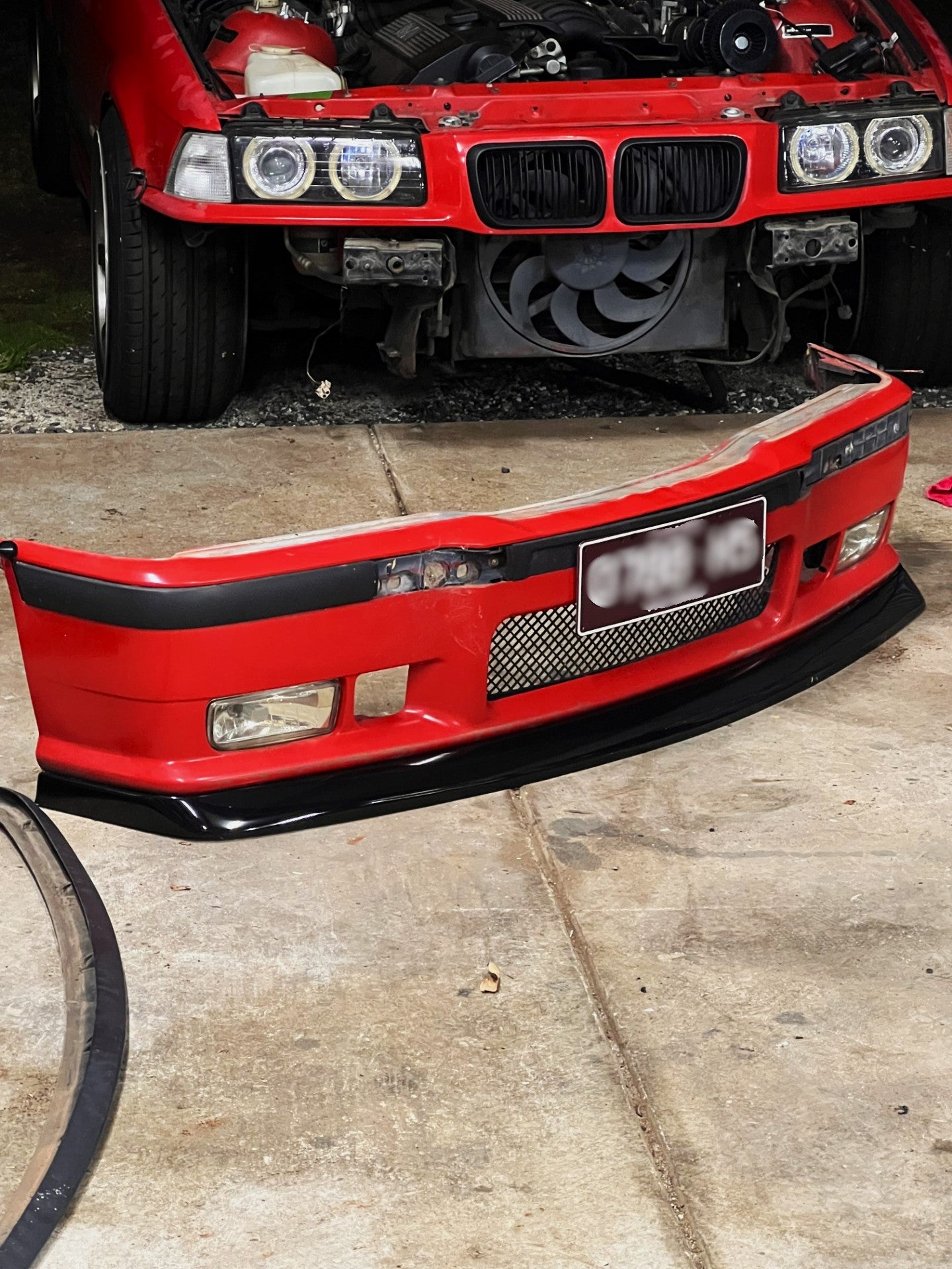 Large plastic front lip - E36 M3 Bumper
